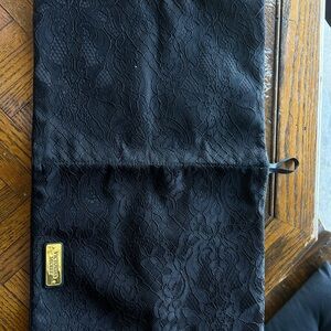 Victoria's Secret Black Lace Cosmetic Bag